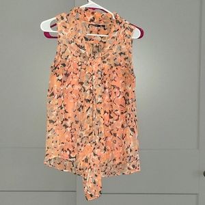 Apt 9 - medium - floral layered sheer blouse